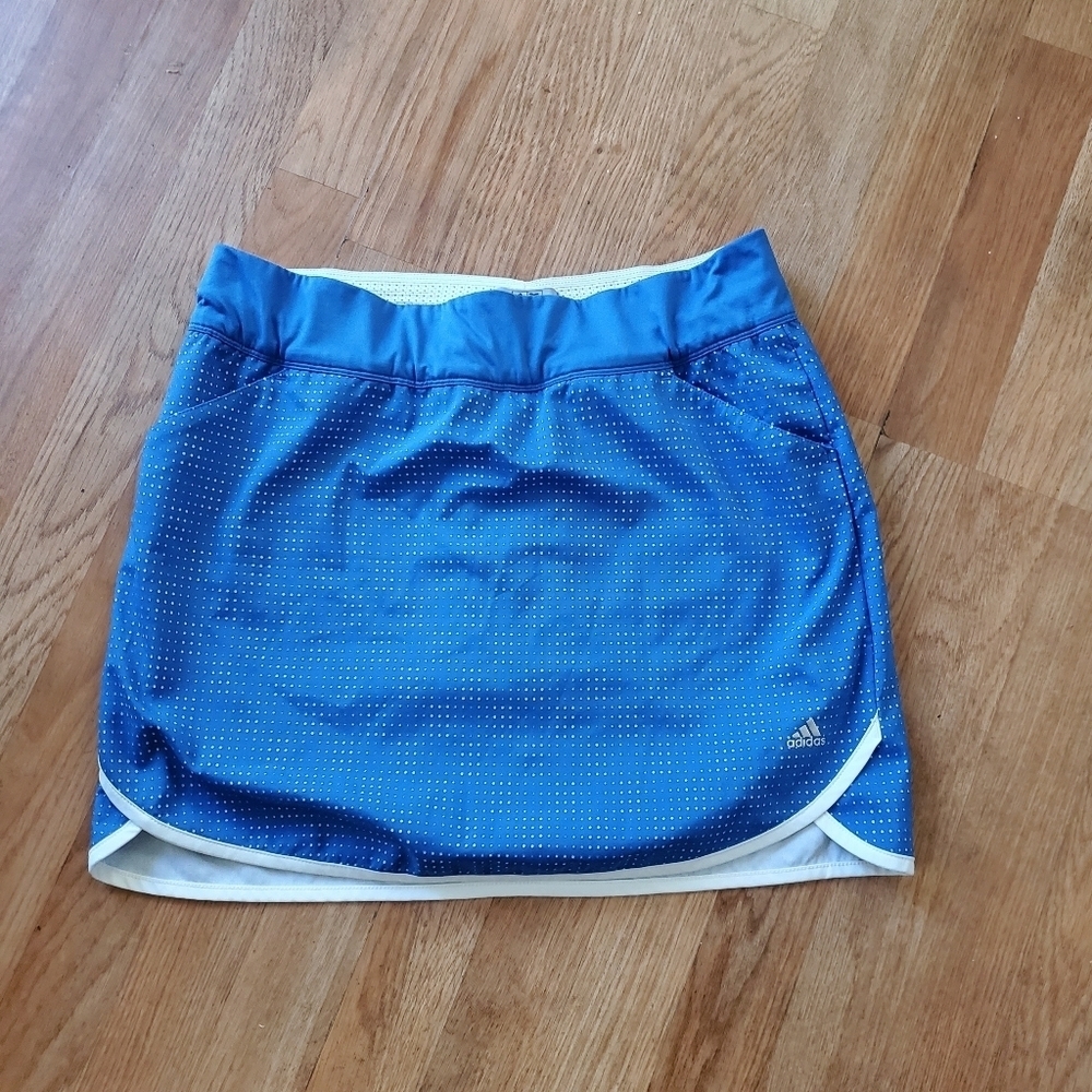 Adidas Athletic Blue Skort, Size Medium